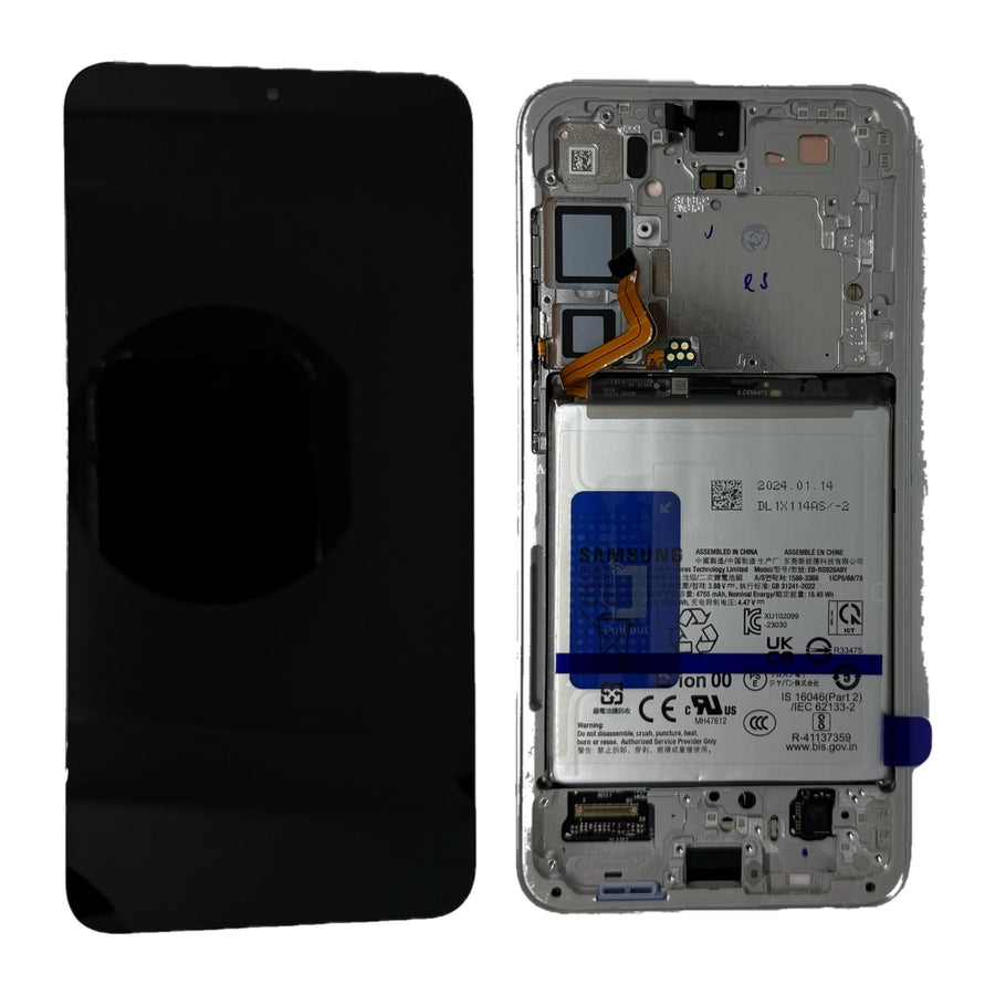 Samsung Galaxy S24 PLUS (SM-S926B) Complete LCD with Frame in Grey — Service Pack (SVC) [GH82-33412B-KIT]