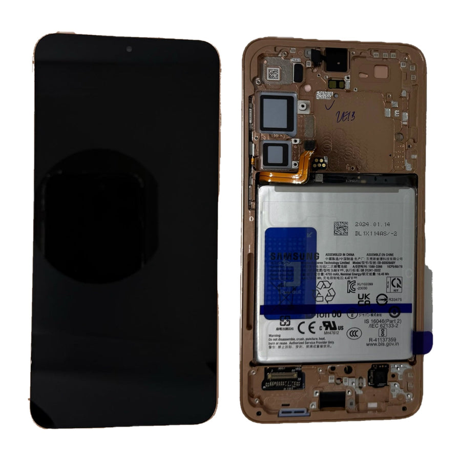 Samsung Galaxy S24 PLUS Complete LCD with Frame in Orange — Service Pack (SVC) [GH82-33412G-KIT]