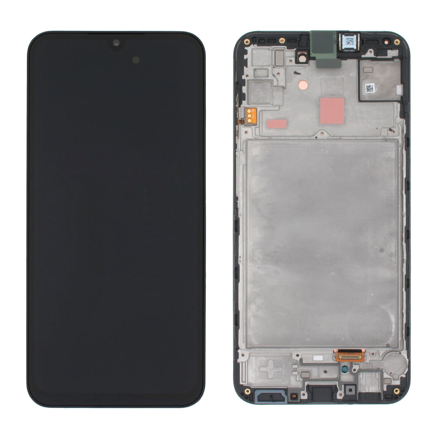 Samsung Galaxy A15 4G/5G (SM-A156E) Complete LCD with Frame in Black — Service Pack (SVC) [GH82-33638A]