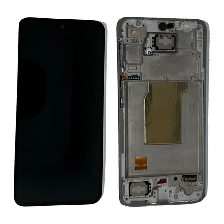 Samsung Galaxy A35 (SM-A356B) Complete LCD with Frame in Blue — PreAssembled (PA) [GH82-34221B]