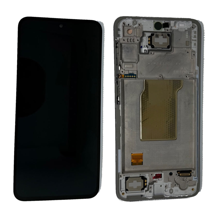Samsung Galaxy A35 (SM-A356B) Complete LCD with Frame in Blue — PreAssembled (PA) [GH82-34221B]