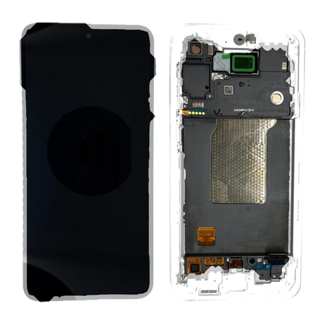 Samsung Galaxy A55 (SM-A556B) Complete LCD with Frame in Blue — PreAssembled (PA) [GH82-34305B-RPA]