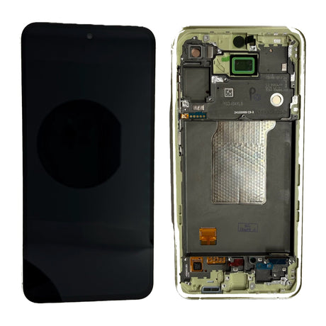 Samsung Galaxy A55 (SM-A556B) Complete LCD with Frame in Yellow — Service Pack (SVC) [GH82-34305D-SVC]