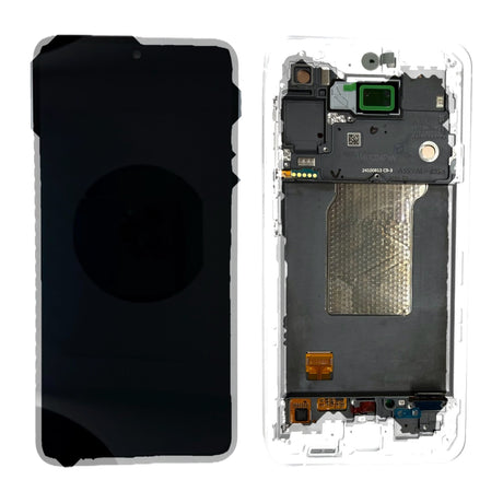 Samsung Galaxy A55 (SM-A556B) Complete LCD with Frame in Blue — Genuine PreAssembled (GPA) [GH82-34307B-GPA]
