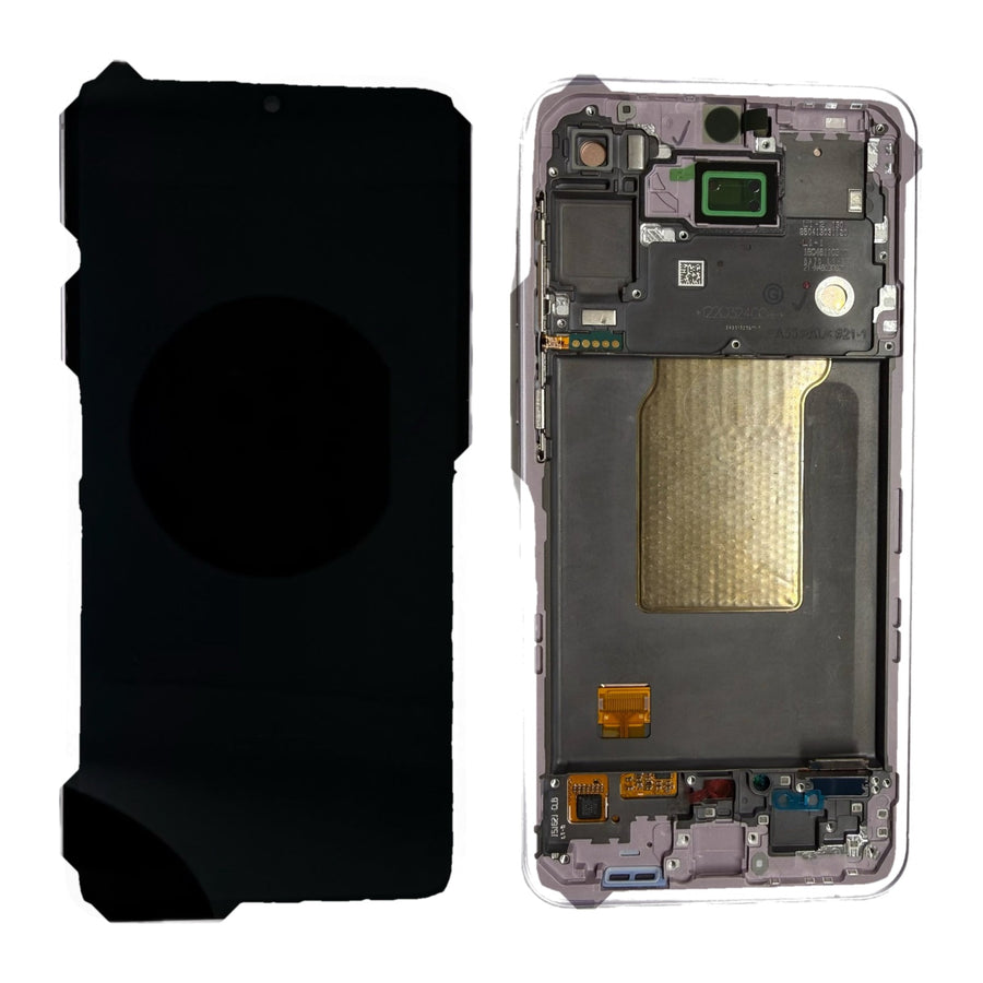Samsung Galaxy A55 (SM-A556B) Complete LCD with Frame in Violet — Genuine PreAssembled (GPA) [GH82-34307C-GPA]