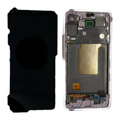 Samsung Galaxy A55 (SM-A556B) Complete LCD with Frame in Violet — Service Pack (SVC) [GH82-34307C-SVC]