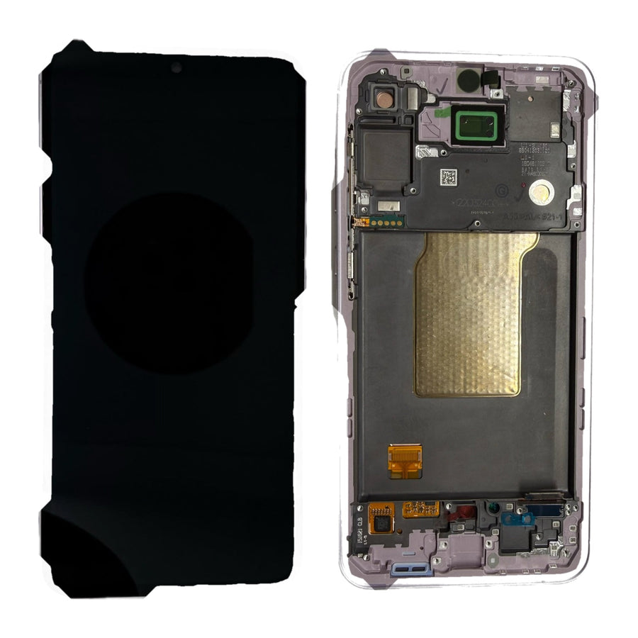 Samsung Galaxy A55 (SM-A556B) Complete LCD with Frame in Violet — Service Pack (SVC) [GH82-34307C-SVC]