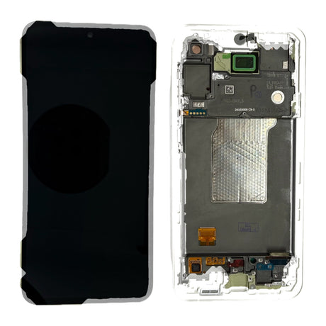 Samsung Galaxy A55 (SM-A556B) Complete LCD with Frame in Yellow — PreAssembled (PA) [GH82-34307D]