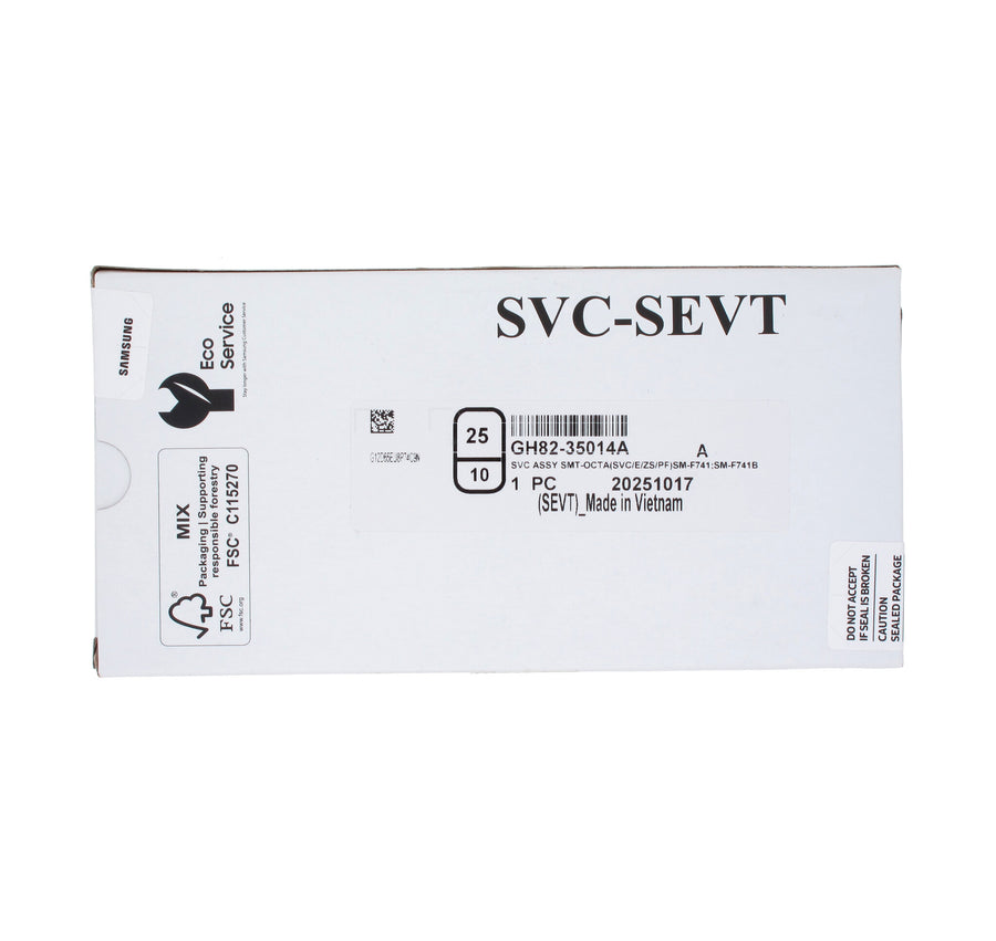 Samsung Galaxy FLIP 6 MAIN (SM-F741B) Complete LCD with Frame in Silver — Service Pack (SVC) [GH82-35014A]