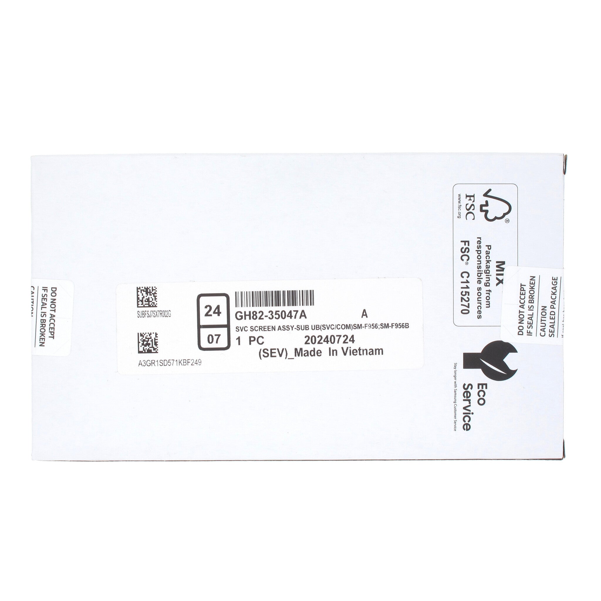 Samsung Galaxy FOLD 6 OUTER (SM-F956) Complete LCD with Fram - GH82-35047A