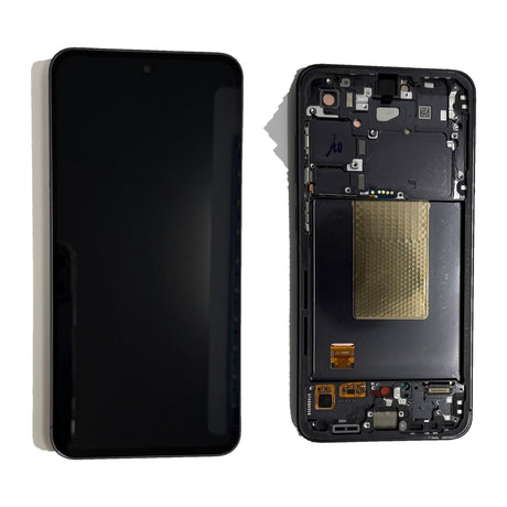 Samsung Galaxy S24 FE (SM-S721B) Complete LCD with Frame in Black — Service Pack (SVC) [GH82-35848A-SVC]