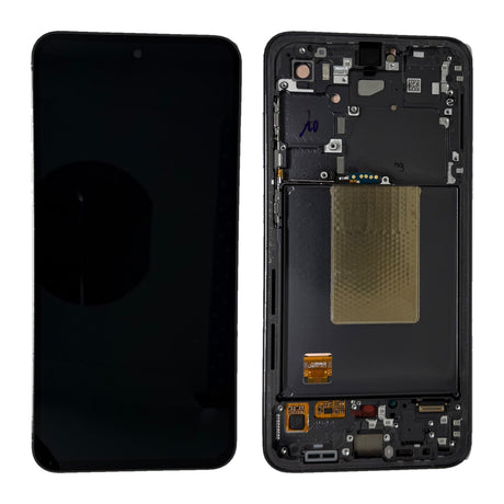 Samsung Galaxy S24 FE (SM-S721B) Complete LCD with Frame in Gray — Service Pack (SVC) [GH82-35848B-SVC]