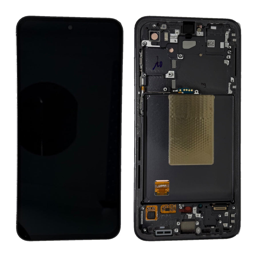 Samsung Galaxy S24 FE (SM-S721B) Complete LCD with Frame in Gray — Service Pack (SVC) [GH82-35848B-SVC]