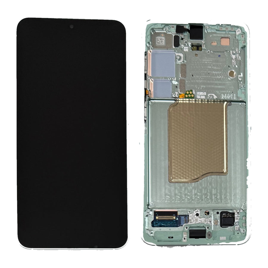 Samsung Galaxy S25 (SM-S931B) Complete LCD with Frame in L.Green — Genuine PreAssembled (GPA) [GH82-36329B]
