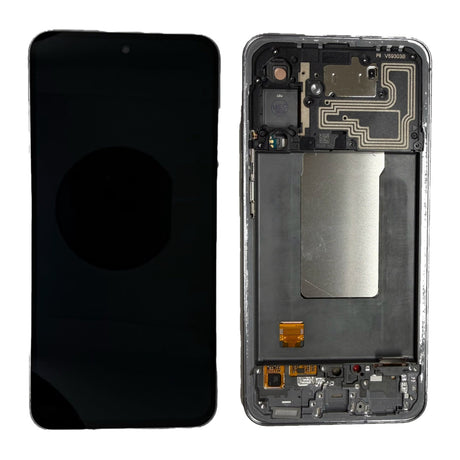 Samsung Galaxy A56 (SM-A566B) Complete LCD with Frame in Black — Service Pack (SVC) [GH82-36828A-SVC]
