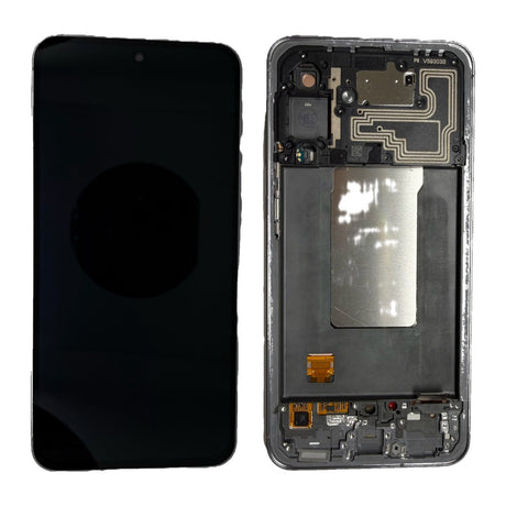 Samsung Galaxy A56 (SM-A556B) Complete LCD with Frame in Black — Genuine PreAssembled (GPA) [GH82-36829A]