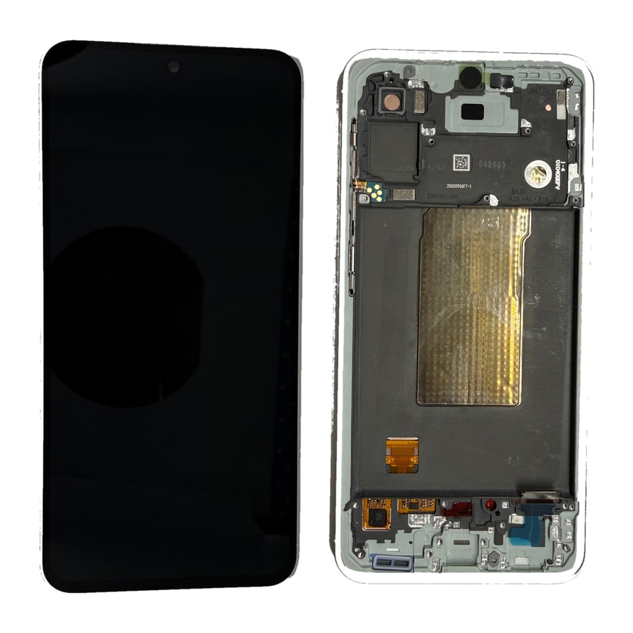Samsung Galaxy A56 (SM-A566B) Complete LCD with Frame in Green — Genuine PreAssembled (GPA) [GH82-36829C]