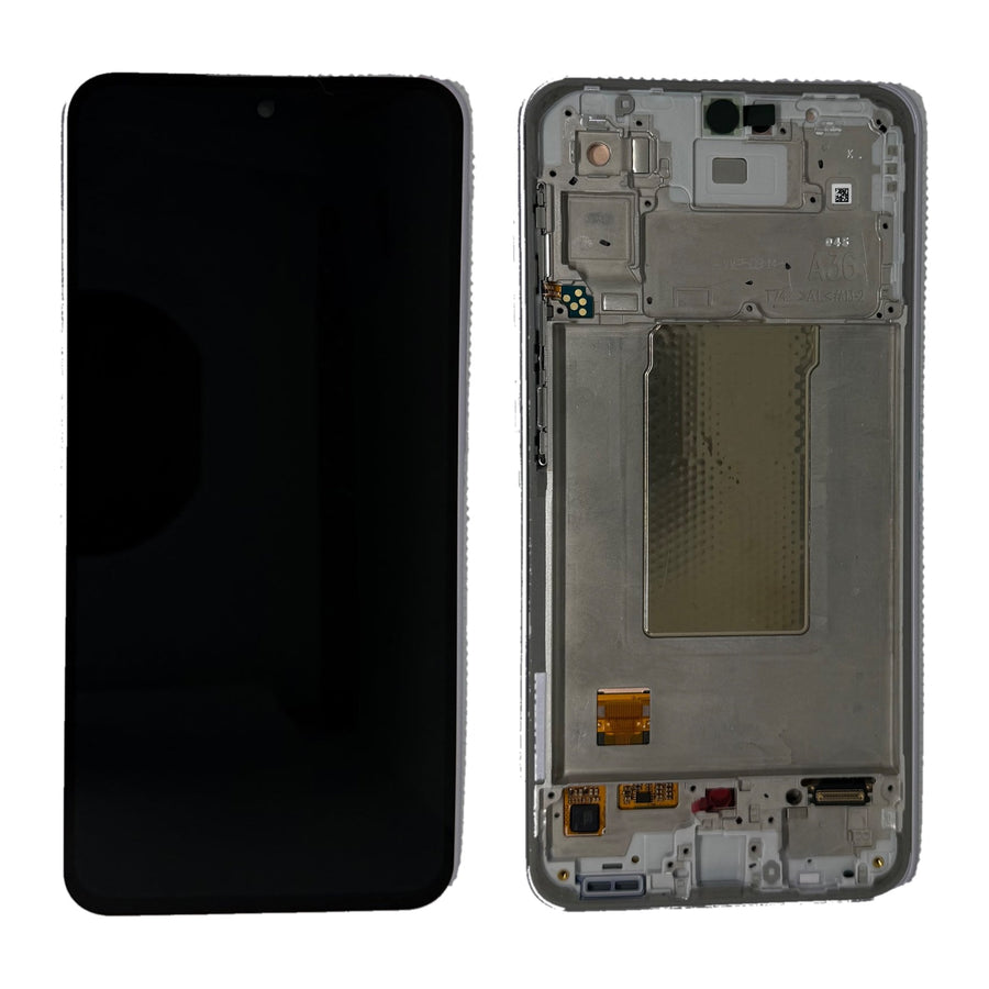 Samsung Galaxy A36 (SM-A366B) Complete LCD with Frame in Violet — Service Pack (SVC) [GH82-36841D]