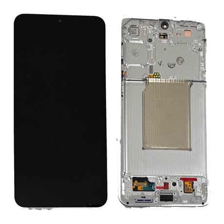 Samsung Galaxy S25 FE (SM-S731B) Complete LCD with Frame in White — Service Pack (SVC) [GH82-38431B-SVC]