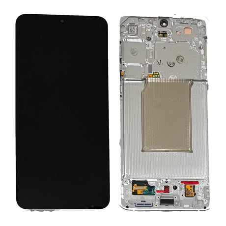 Samsung Galaxy S25 FE (SM-S731B) Complete LCD with Frame in White — Genuine PreAssembled (GPA) [GH82-38431B]