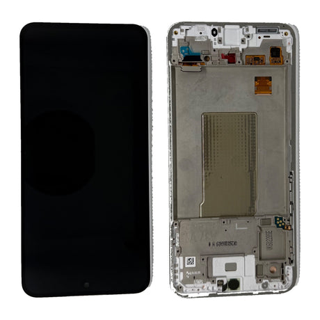 Samsung Galaxy A37 (SM-A376B) Complete LCD with Frame in White — Service Pack (SVC) [GH82-39232C]