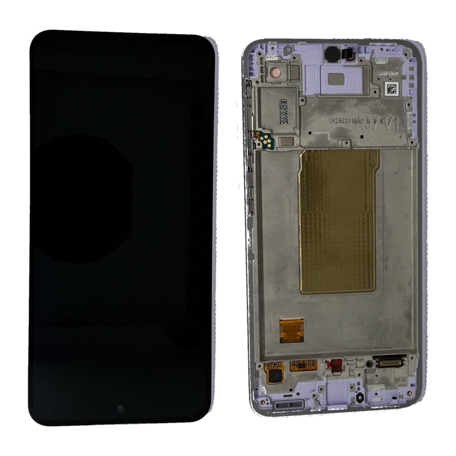 Samsung Galaxy A37 (SM-A376B) Complete LCD with Frame in Violet — Service Pack (SVC) [GH82-39232D]