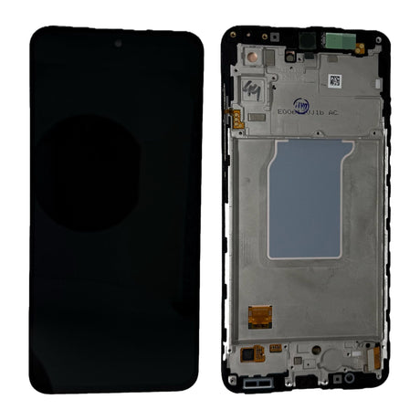 Samsung Galaxy A27 (SM-A276B) Complete LCD with Frame in Black — Service Pack (SVC) [GH82-39944A]