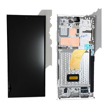 Samsung Galaxy S23 ULTRA (SM-S918B) Complete LCD with Frame in L.Blue/L.Green — PreAssembled (PA) [GH96-15833G]