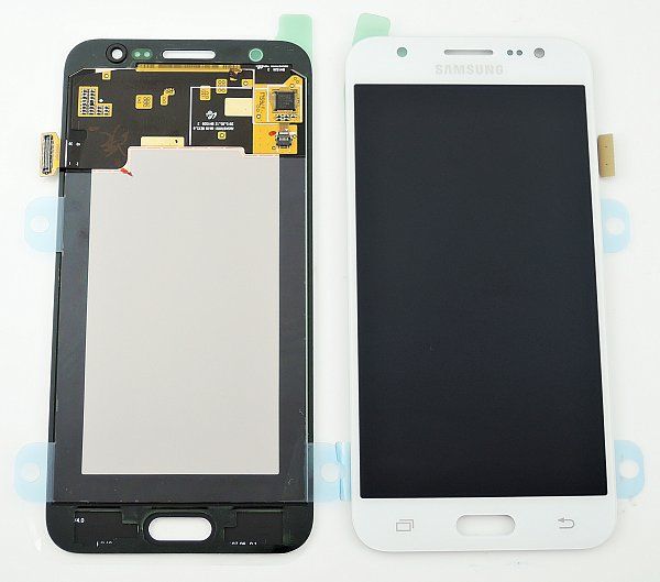Samsung Galaxy J5 2015 (SM-J500F) Complete LCD with Frame in White — Service Pack (SVC) [GH97-17667A]
