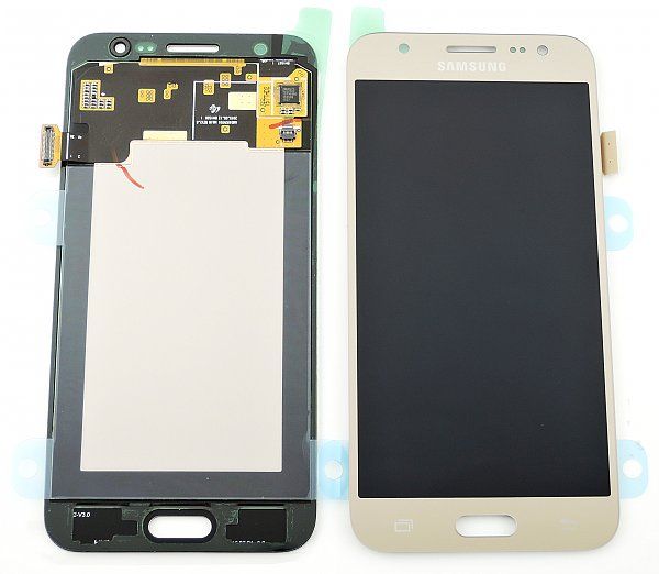 Samsung Galaxy J5 2015 (SM-J500F) Complete LCD with Frame in Gold — Service Pack (SVC) [GH97-17667C]