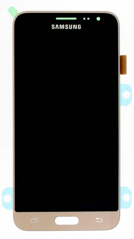 Samsung Galaxy J3 2016 (SM-J320F) Complete LCD with Frame in Gold — Service Pack (SVC) [GH97-18414B]