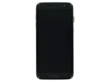 Samsung Galaxy S7 EDGE (SM-G935F) Complete LCD with Frame in Gold — Service Pack (SVC) [GH97-18767A]