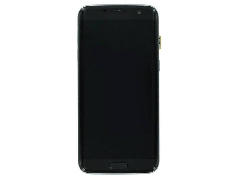 Samsung Galaxy S7 EDGE (SM-G935F) Complete LCD with Frame in Gold — Service Pack (SVC) [GH97-18767A]