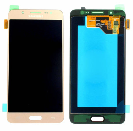 Samsung Galaxy J5 2016 (SM-J510F) Complete LCD with Frame in Gold — Service Pack (SVC) [GH97-19467A]