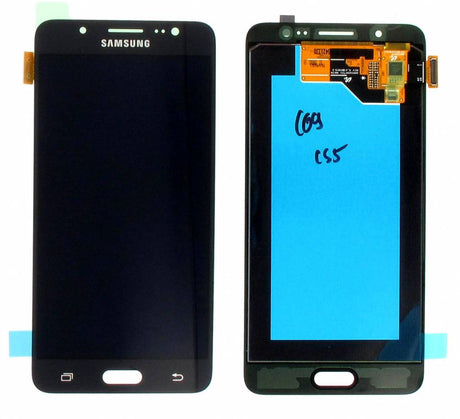 Samsung Galaxy J5 2016 (SM-J510F) Complete LCD with Frame in Black — Service Pack (SVC) [GH97-19467B]
