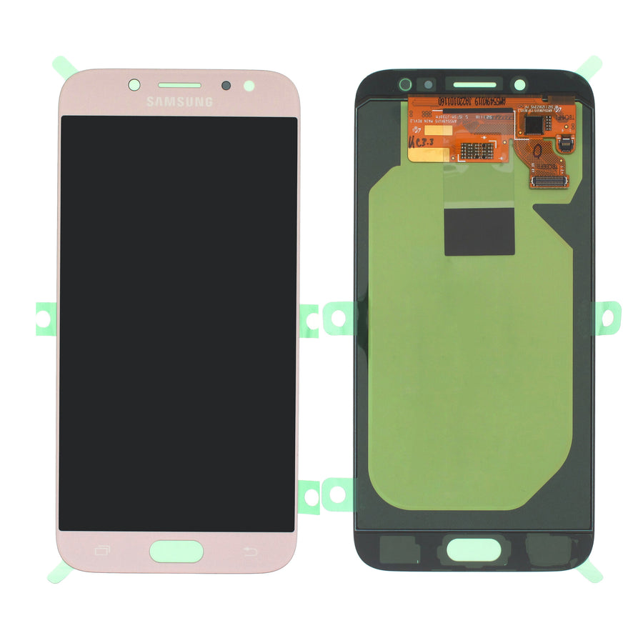 Samsung Galaxy J7 2017 (SM-J730F) Complete LCD with Frame in Gold — Service Pack (SVC) [GH97-20736C]
