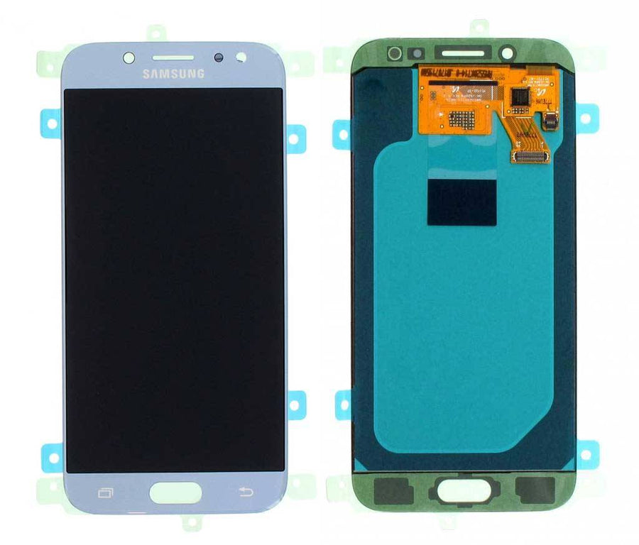 Samsung Galaxy J5 2017 (SM-J530F) Complete LCD with Frame in Silver — Service Pack (SVC) [GH97-20738B]