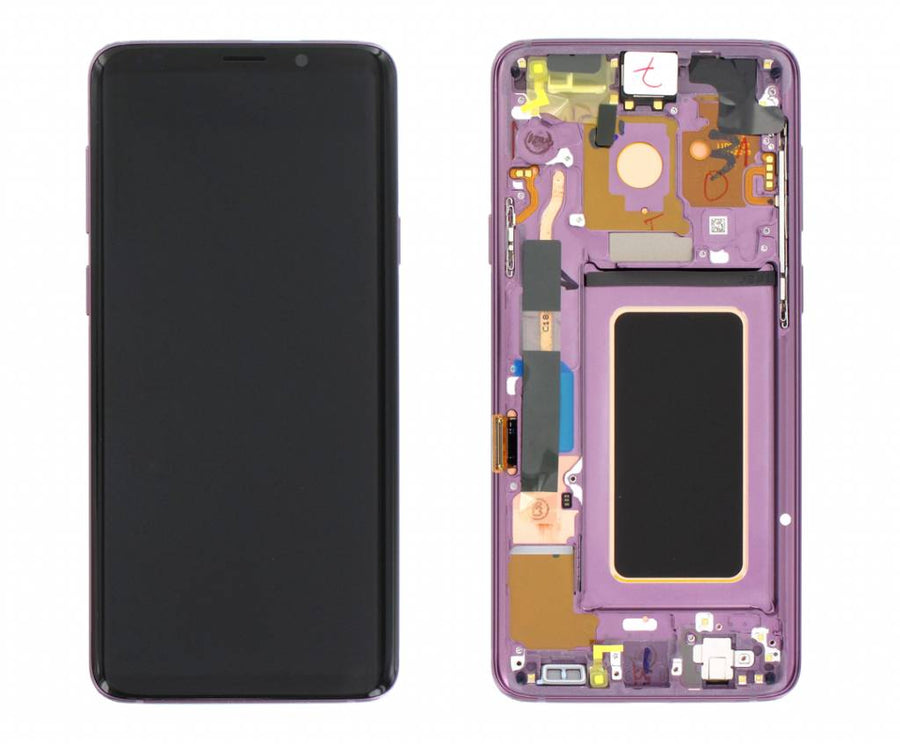 Samsung Galaxy S9 PLUS (SM-G965F) Complete LCD with Frame in Purple — Service Pack (SVC) [GH97-21692B]