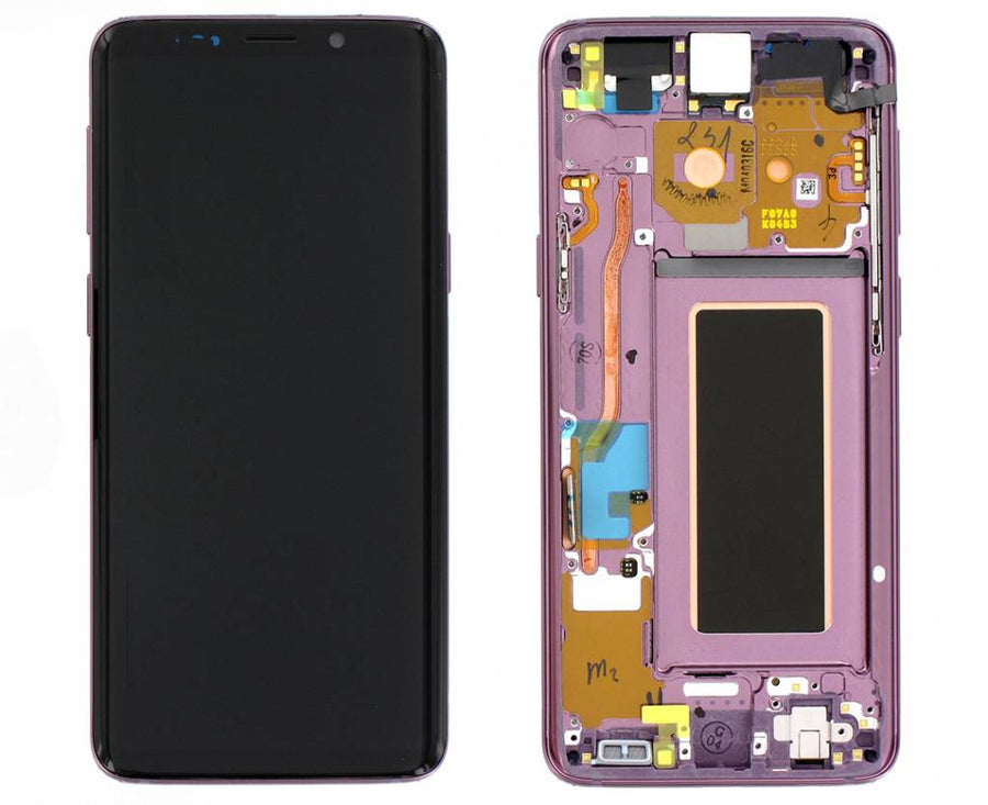 Samsung Galaxy S9 (SM-G960F) Complete LCD with Frame in Purple — Service Pack (SVC) [GH97-21697B]