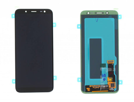 Samsung Galaxy J6 2018 (SM-J600F) Complete LCD with Frame in Black — Service Pack (SVC) [GH97-21931A]