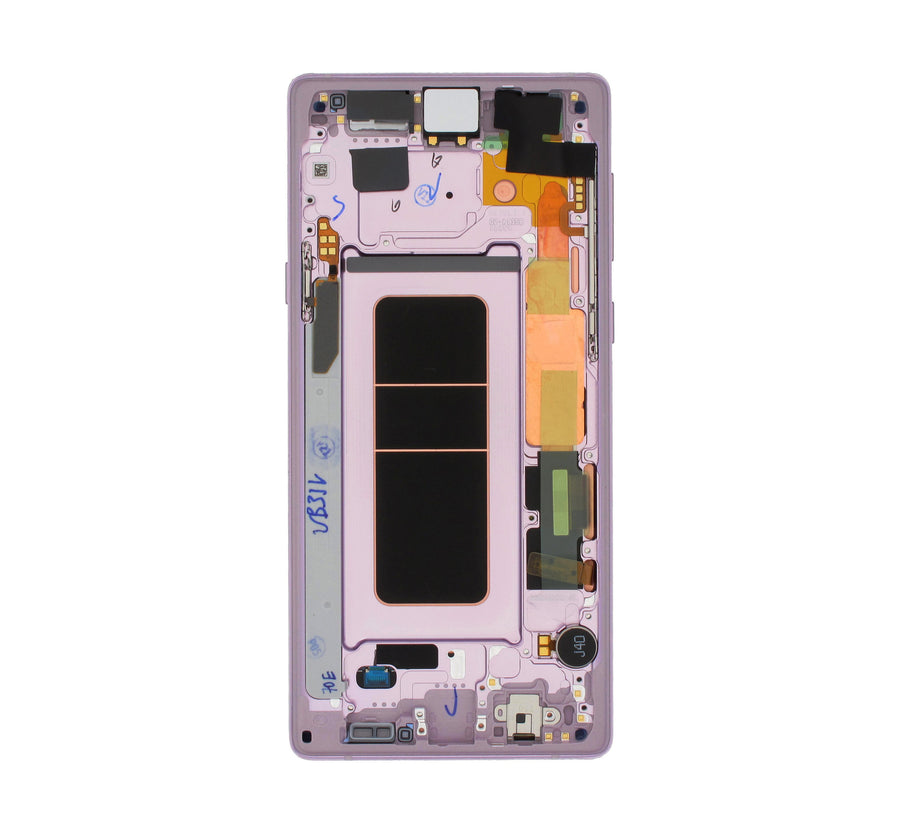 Samsung Galaxy NOTE 9 (SM-N960F) Complete LCD with Frame in Lavender — Service Pack (SVC) [GH97-22269E]