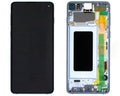 Samsung Galaxy S10 (SM-G973F) Complete LCD with Frame in Blu - GH82-18850C