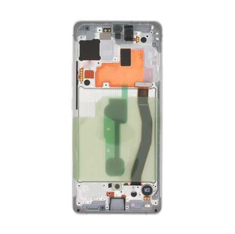Samsung Galaxy S10 LITE (SM-G770F) Complete LCD with Frame in White — Service Pack (SVC) [GH82-21672B]