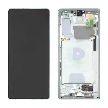 Samsung Galaxy NOTE 20 (SM-N981B) Complete LCD with Frame in Green — Service Pack (SVC) [GH82-23495C]