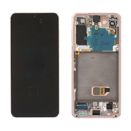 Samsung Galaxy S21 (SM-G991B) Complete LCD with Frame in Violet — Service Pack (SVC) [GH82-24544B]