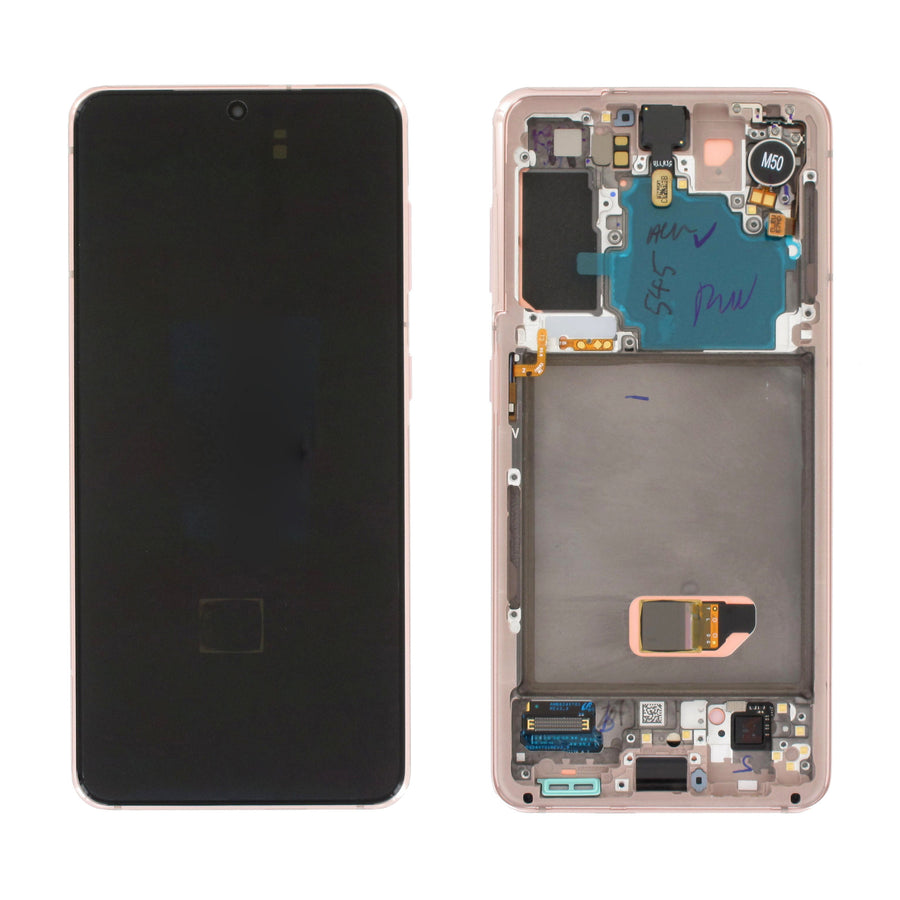 Samsung Galaxy S21 (SM-G991B) Complete LCD with Frame in Violet — Service Pack (SVC) [GH82-24544B]