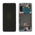 Samsung Galaxy S21 (SM-G991B) Complete LCD with Frame in Whi - GH82-27256C