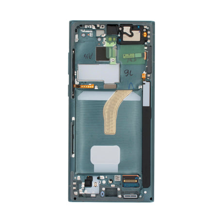 Samsung Galaxy S22 ULTRA (SM-S908B) Complete LCD with Frame in Green — Service Pack (SVC) [GH82-27488D]