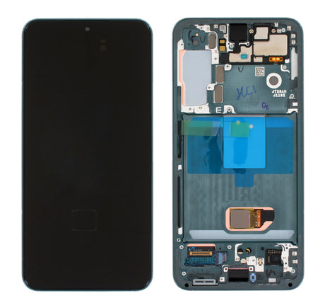 Samsung Galaxy S22 (SM-S901B) Complete LCD with Frame in Green — Service Pack (SVC) [GH82-27520C]