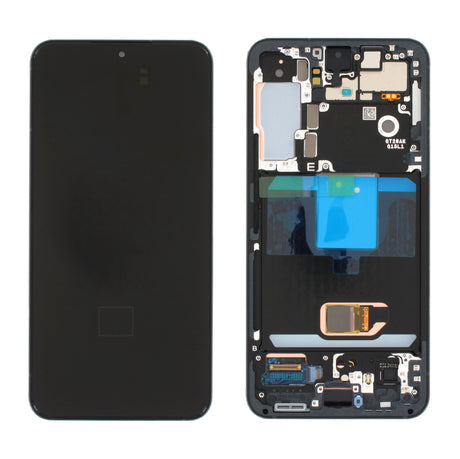 Samsung Galaxy S22 (SM-S901B) Complete LCD with Frame in Graphite — Service Pack (SVC) [GH82-27520E]